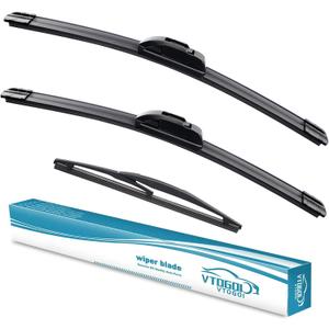 OEM Windshield Wiper Blades Replacement for BMW X5 2014 2015 2016 2017 2018, All Weather Original Factory Quality Front & Rear Wipers Set 24"+20"+12" (Pack of 3)