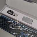 Wireless Keyboard and Mouse, Vssoplor 2.4GHz Rechargeable Quiet Full-Size Keyboard and Mouse Combo with Nano USB Receiver for Windows, Laptop, PC, Notebook-Black and Blue