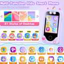 Kids Smart Phone Gifts Toys for Girls Boys Age 3-8,Toddler Learning Toys with Educational Games, 3 4 5 7 8 9 6 8 9 Year Old Girl Birthday Gift Ideas-Purple