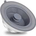 Huntonry 3 in 1 Kitchen Sink Drain Strainer and Stopper Combo, 304 Stainless Steel Pop Up Sink Drain Strainer with Handle Rod for US Standard 3-1/2 inch Drain, Anti-Clog with Big Basket