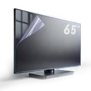 TYRHMY Anti Glare Film for TV 65 and 65 inch Narrow, Anti Blue Light Screen Frosted Film, New Upgrade Frosted Surface Anti Scratch,65 In Glare TV Screen Protector
