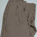NIMIN Women Wide Leg Pants High Waisted Business Casual Work Trousers Dressy Pants with Pockets (Brown, M)