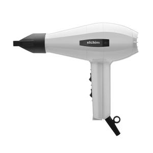 Elchim Classic 2001 High Pressure Hair Dryer - 1875 Watt Quick Dry Professional Salon Blow Dryer (White)