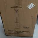 50,000 BTU Patio Heater - Propane Patio Heater with Sand Box, Double-Layer Stainless Steel Burner, Round Table Design Space Heater, Outdoor Heaters with Wheels for Garden and Patio, Brown