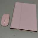 Case with Keyboard Mouse for Samsung Galaxy Tab A11 Plus/A9 Plus 2025/2023 11 inch,7 Color Rainbow Backlight Detachable USB-C Keyboard Magnetic Case with Pen Slot for Tablet A11+ A9+ 5G, Pink