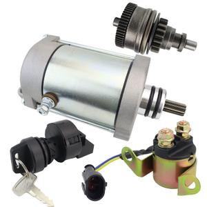 Starter & Drive & Relay & Switch for Polaris RZR 800 EFI 2008-2014, Sportsman 700 800 2007-2014, Ranger 700 800 2006-2015, 4010417 4011584 4012032 4013268 SMU0271 41054040
