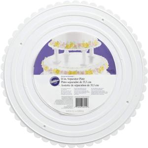 Wilton 14 Inch Scalloped Edged Round Separator Plates