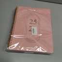 6 x 2026-2027 Monthly Planner, Jan 2026-June 2027, A4 (8.5" x 11"), 2 Year Monthly Planner, 24 month Calendar, Simple Calendar Planner Notebook Cardboard Cover, Suitable for Schools & Offices, Pink
