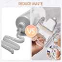 2 x Plastic Tube Squeezer Roller  Durable Tube Wringer for Paint, Toothpaste, Hair Color  Ideal for Artists, Salons, DIY & Everyday Use (White)