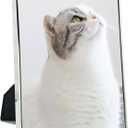 DECANIT 4x6 Picture Frame Metal, Thin Profile Photo Frame 4 by 6 Inch, Display for Wall or Tabletop,Silver