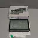 WallarGe Atomic Digital Wall Clock Battery Operated, Self-Setting, Large Display with Temperature, Date, Day of The Week, Silent Wall Mount Digital Clock, 4 Time Zones, DST (8.5 inches)