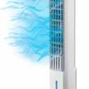 Arctic Air Tower+ Indoor Evaporative Cooler with Oscillating and Quiet Fan Function, Auto-Off Timer, 4 Fan Speeds, LED Night Light, 16-Hour Cooling, Fan for Bedroom, Living Room, Office & More,White