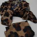 Leopard Print Shawls and Wraps for Womens Cheetah Hijab Scarf Voile Sheer Beach Scarves Sunscreen Head Shawl