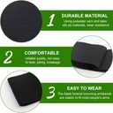20pcs Funeral Armband, Elastic Adjustable Mourning Arm Band Running Armband for Walking, Hiking and Biking, No Buckle(Black)