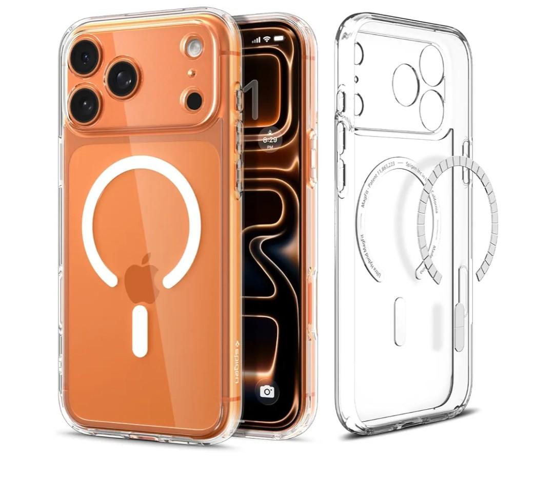 Spigen for iPhone 17 Pro Max Case, Ultra Hybrid MagFit TPU Covered Camera Control Anti-Yellowing Compatible with Magsafe - Clear