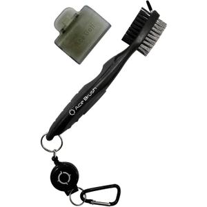 Ace Golf Brush and Club Groove Cleaner, 2 Ft Retractable Zip-line Aluminum Carabiner, Bonus Brush Cover, Lightweight, Stylish, Ergonomic Design, Premium Tour Grade, Easily Attaches to Golf Bag