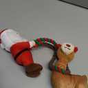 UNISE Christmas Dog Toys, Plush Squeaky Dog Toys for Large, Medium, Small Breeds with Detachable Rope to Keep Them Busy & Reduce Boredom