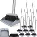 Tioncy 8 Set 16 Pcs Broom and Dustpan Set for Indoor Outdoor Floor Cleaning
53 Inch Broom with Dustpan Combo Set Bulk with Long Handle Upright Stand up for Office Home Kitchen Lobby Floor Cleaning
