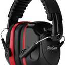ProCase Noise Reduction Ear Muffs, Sound Proof Ear Protection, NRR 28dB Noise Cancelling Headphones for Adults Kids Autism, Hearing Protection for Shooting Gun Range Mowing -Red