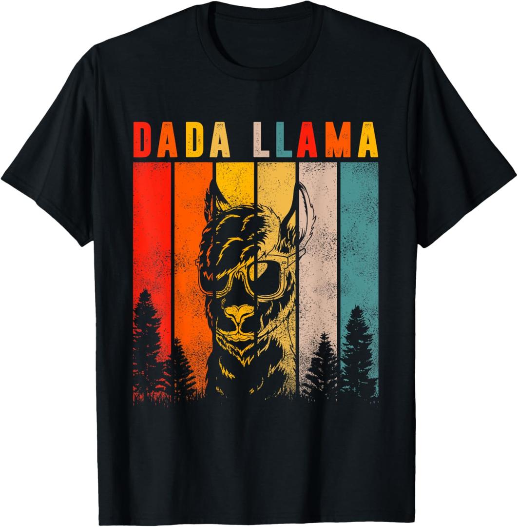 Dada Llama Daddy Cute Men Fathers Day Gift Idea T-Shirt, Size M