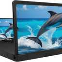 Big Screen Phone Magnifier, 2026 New 3D HD Screen Expander, Movie Screen Amplifier Foldable Phone Stand for Travel, Portable Magnifying Screen for Elderly (12 inch)