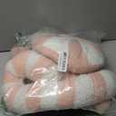 3 Pcs Christmas Pillows Decorative Throw Pillows Candy Merry Christmas Tree Stuffed Wool Soft Xmas Plush Cushion for Sofa Couch Bedroom Living Room(Pink)