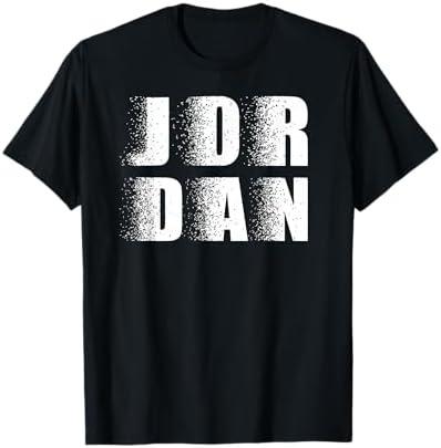 Name Jordan Distressed Design Boys Girls Named Jordan Retro T-Shirt, Large