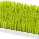 Boon Lawn Countertop Baby Bottle Drying Rack with Antimicrobial Tray - Spring Green - Bottle Rack and Organizer - Baby Feeding Essentials - 13.5 x 11 x 2.5 - 1 Count