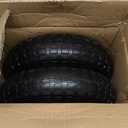 Taifa 2 PCS 13 Inch Solid Flat Free Replacement Tires and Wheels 4.00-6 with 5/8'' Bearing and 2.17'' Offset Hub, Air Less Wheel for Wheelbarrow/Wagon/Hand Truck/Trolley/Garden Scooter etc.