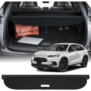 Retractable Cargo Cover Compatible with Honda HR-V 2023-2025 Rear Cargo Security Trunk Cover, Storage Privacy Screen Shade Cover for 2023-2025 Honda HRV, Carbon Fiber (No for Sport, LX)