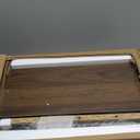 RUSTOWN Farmhouse Rustic Medicine Cabinet with Two Barn Door,Wood Wall Mounted Storage Cabinet with Adjustable Shelf and Towel Bar, 3Tier Cabinet for Bathroom(Dark Walnut)