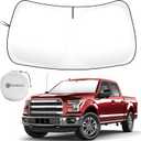 Car Sun Shade for 2015-2020 2021 2022 2023 2024 2025 2026 Ford F150 Windshield Sun Shade, Sun Visor Windshield Screen Cover for F150 Front Window Sunshade Foldable Auto Interior Accessories