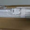 LazBlinds No Drill Blinds for Indoor Windows, Cordless 1" Vinyl Mini Blinds, Privacy S-Curve Blinds for Windows, Room Darkening Horizontal Window Blinds and Shades for Home, 42" W x 48" H, White
