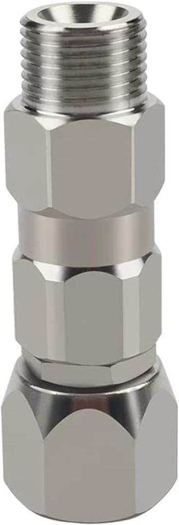 Sprayer Joint 3/8 inch 360 Degrees Rotate Stainless Steel Airless High Pressure Spray Gun Hose Swivel Joint Connector Accessories for Graco Paint Sprayers Hose (3/8 inch)