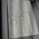 Nuogo 60 Pcs Plastic Cylinder Vases Tall Clear Vases for Flower Centerpieces Hurricane Candle Holder for Home Wedding Office Party Formal Dinners Decorations (4''/6''/8'')