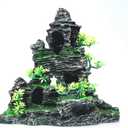 Large Aquarium Decor - Fish Tank Decorations with Mountain View Stone Ornament, Ideal for Betta, Snails, Turtle, Hiding, Climbing, Exploring, Landscaping, Aquascaping