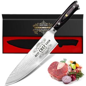 Funistree Gifts for Men Women Chef, 8 inch Professional Kitchen Knife Gift Set, German High Carbon Stainless Steel Chef's Knife, Valentines Day Birthday Gifts for Men, Kitchen Cooking Knife Gift Set