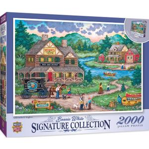 MasterPieces 2000 Piece Jigsaw Puzzle for Adults, Family, Or Youth - Adirondack Anglers - 39"x27"