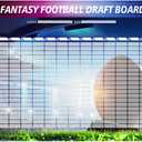 Fantasy Football Draft Board Kit - 2025, 6 Feet x 4 Feet, Large, 14 Teams 20 Rounds, Vinyl, XL