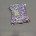 2 x Hiroyuki Iridescent Makeup Bag, 14 inches Cosmetic Bag, Large Capacity Travel Pouch (Hair, purple)