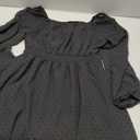 Haloumoning Girls Long Sleeve Dress Kids Ruffle Tiered Dress Swiss Dot Flowy A Line Dresses Black, Medium
