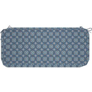 Magpie Fabrics Patio Bench Cushion Cover 45x18x3 Inch, NO Insert! Water&Fade Resistant Outdoor Loveseat Replacement Cover with Zipper (Morgan Medal Blue)