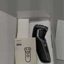 Philips Norelco Shaver 3900 Series, Wet and Dry Electric Shaver, P-Cap, Travel Pouch, Charging Stand, Storm Blue, Model S3341/92 (Silver New)