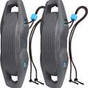 Boat Fenders Easy to Install Bumper for Docking Ideal Fender for Pontoon, Bass, Jet Ski and Fishing Boats,Gray, 2 XL Fenders