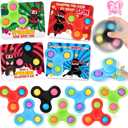 2 x Shemira 24 Pack Valentine's Day Cards for Kids with Fidget Spinners Toys, Sensory Fidget Toys for School Classroom Valentine's Gifts Exchange, Spinners Toy for Valentine's Party Favors