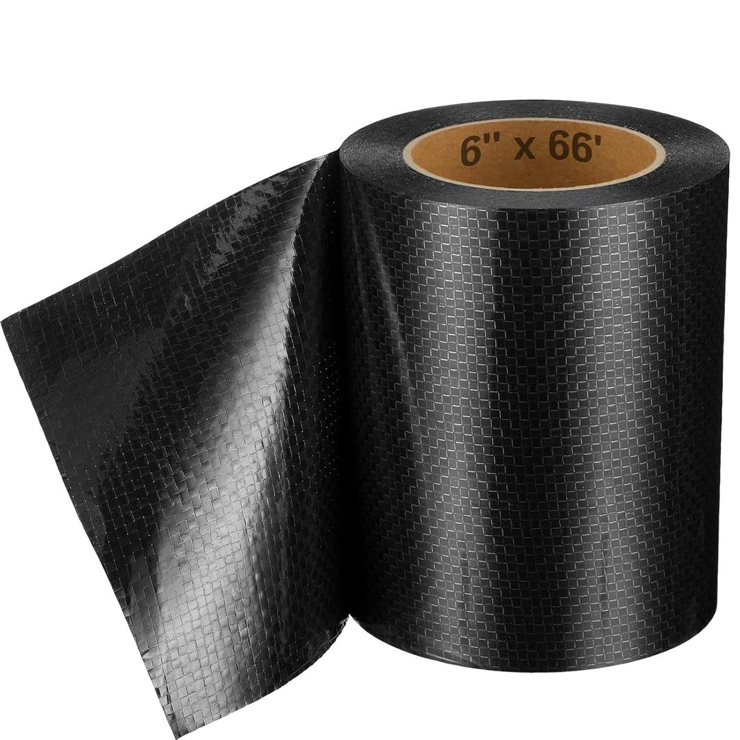 Frienda 6 Inch x 66 Feet RV Underbelly Tape RV Underbelly Material Corrugated Waterproof Flex Belly Tape Thick Adhesive Patch Sealing Mobile Home Camper Travel Trailer Tear Repair