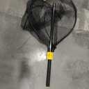 Frabill Conservation Telescoping Handle Net | Teardrop Hoop Size: 23" X 26" | Telescoping Handle: 35-60" | Netting: Tangle-Free Micromesh | Net Depth: 22",Black/Yellow