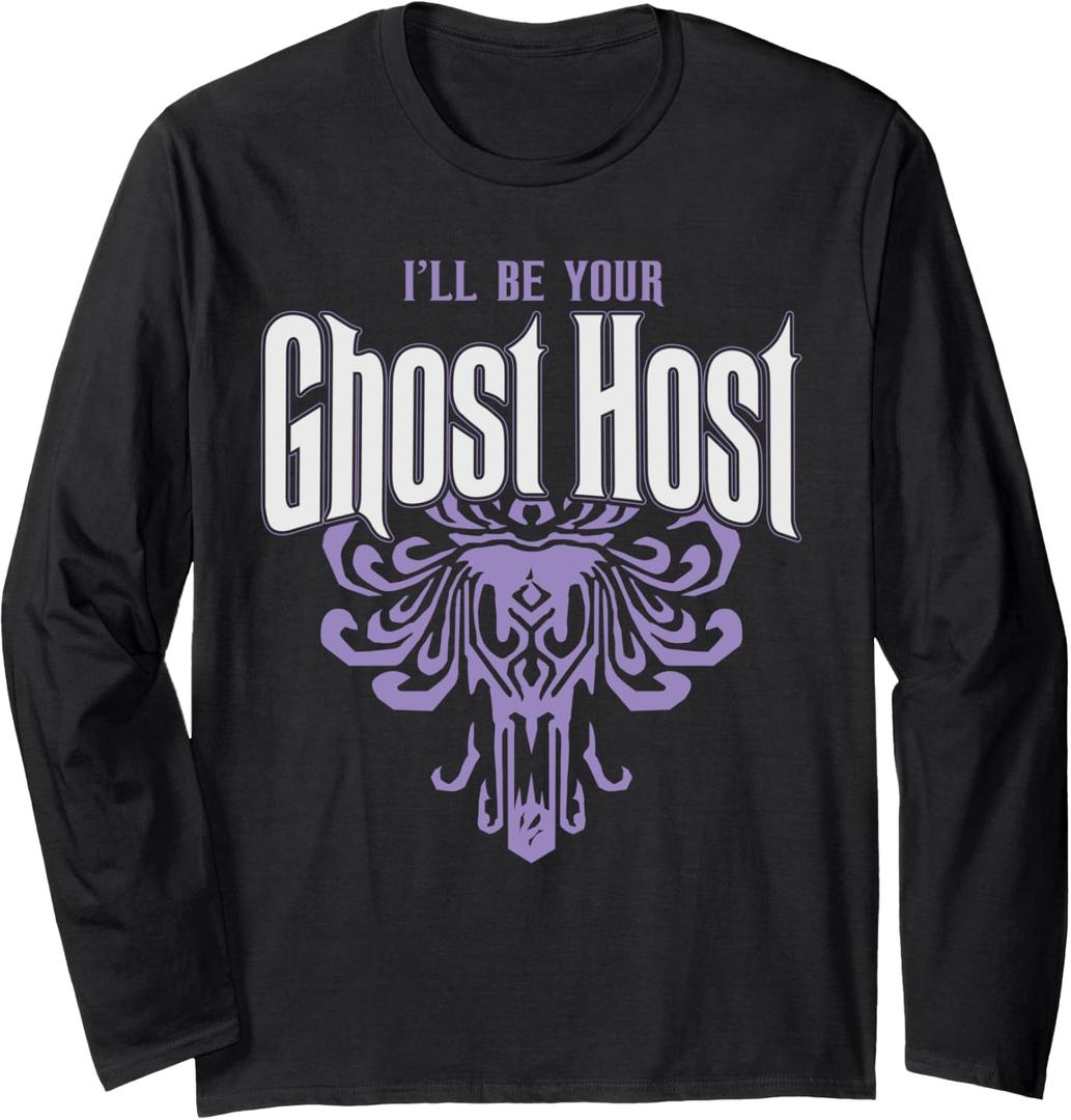 I'll Be Your Ghost Host Haunted Halloween Party Long Sleeve T-Shirt (S)