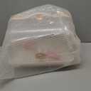 Baby Bottle Drying Rack Storage with 3 Brush, Nursing Bottle Storage Box Organizer with Cover, Portable Kitchen Cabinet Organizer, Durable countertop Dryer (Orange)