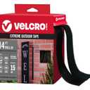 VELCRO Brand Extreme Outdoor Double Sided Mounting Tape Holds up to 15 Pounds on Brick or Other Rough Surfaces UV and Weather Resistant 14Ft Heavy Duty Roll